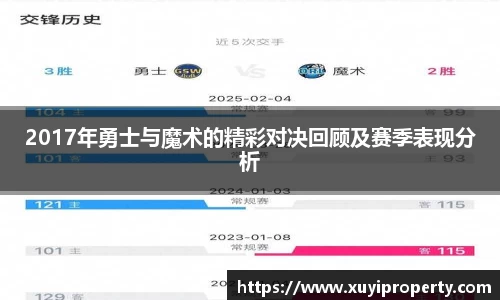 2017年勇士与魔术的精彩对决回顾及赛季表现分析