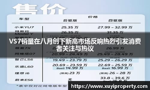 VS7销量在八月创下新高市场反响热烈引发消费者关注与热议